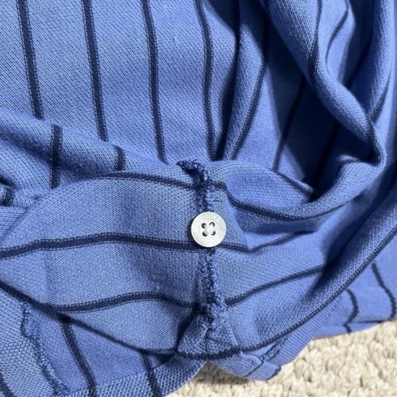 Brooks Brothers Performance Polo Shirt Striped Multicolor Slim Fit Size Medium - Picture 9 of 12